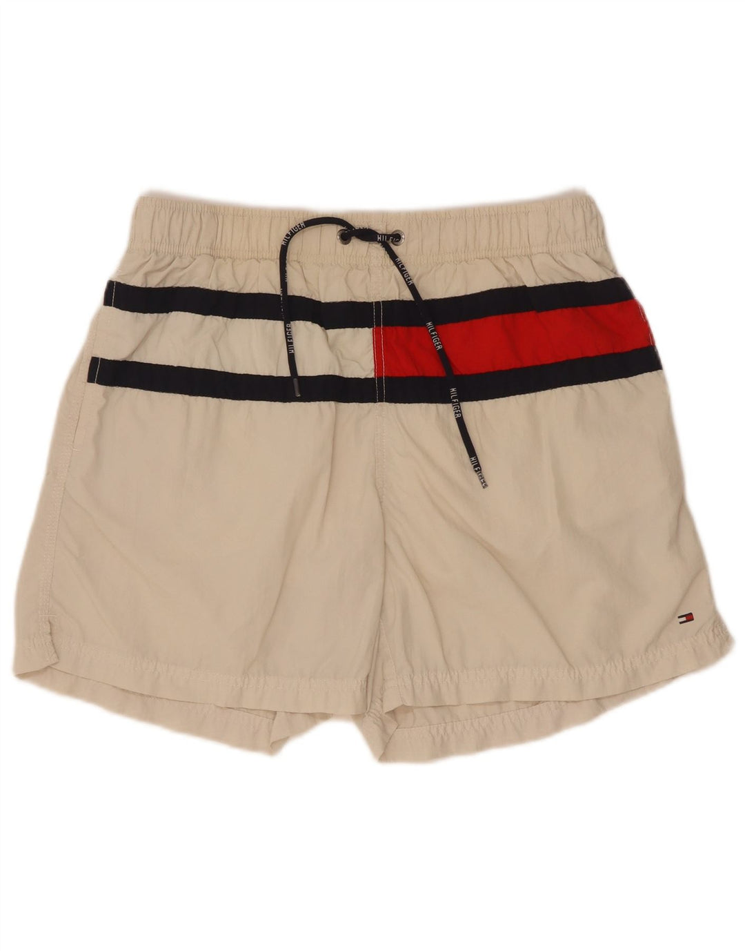 Tommy Hilfiger Badeshorts til mænd Small Beige Colourblock Polyester