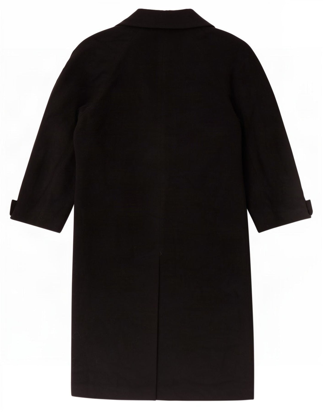 Benetton Dame Oversized Overfrakke IT 40 Lille Sort Uld
