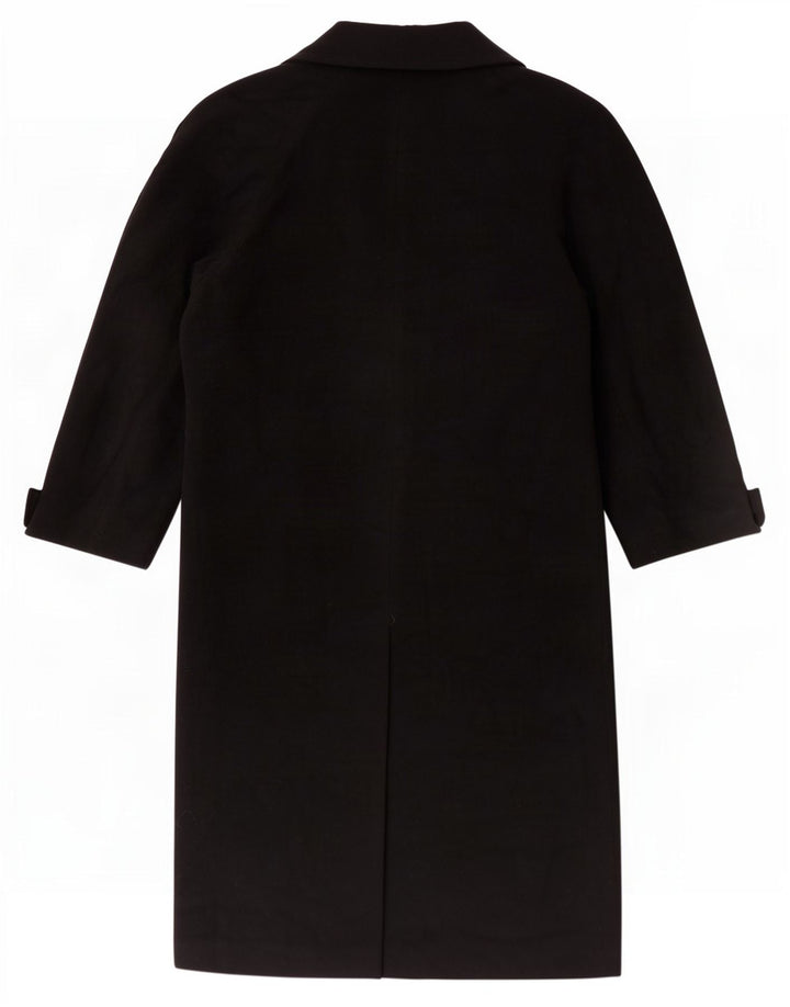 Benetton Dame Oversized Overfrakke IT 40 Lille Sort Uld