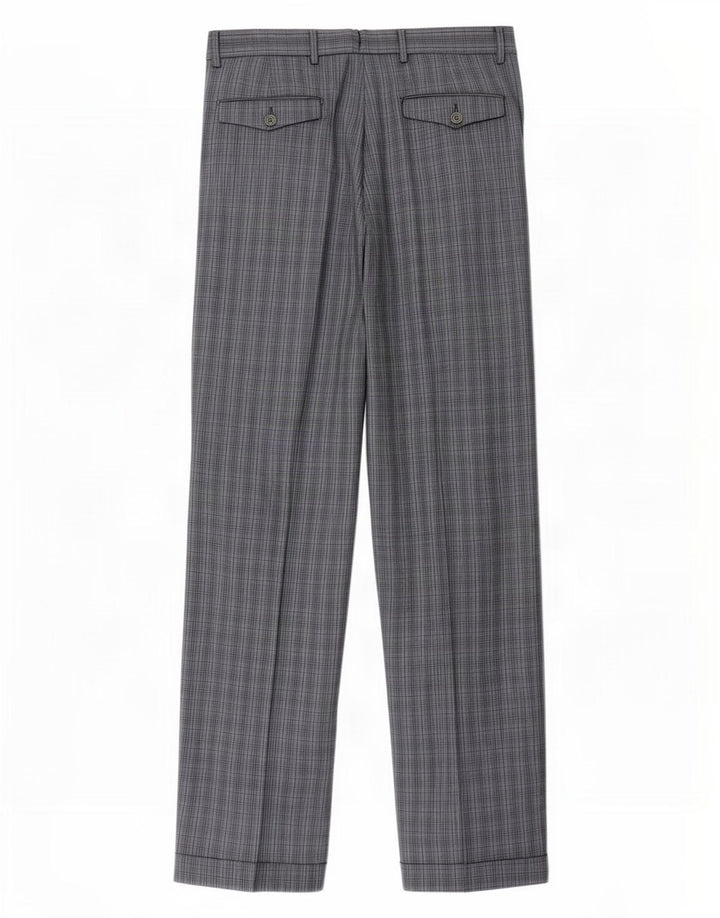 Corneliani Herre Pegged Suit Bukser IT 46 Small W30 L30 Blue Check