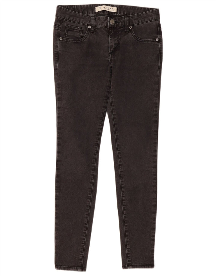 GUESS Dame Skinny Jeans W27 L28 Grå Bomuld