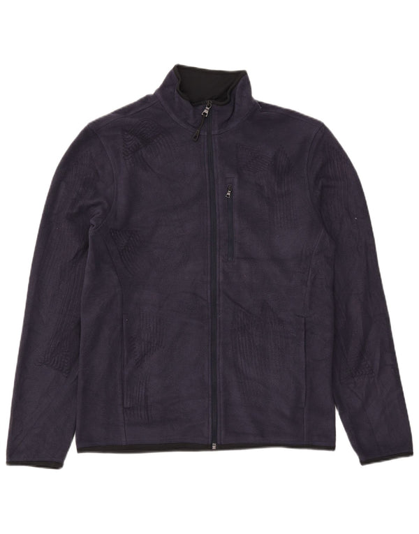 Marks & Spencer Fleecejakke til mænd UK 36 Small Navy Blue