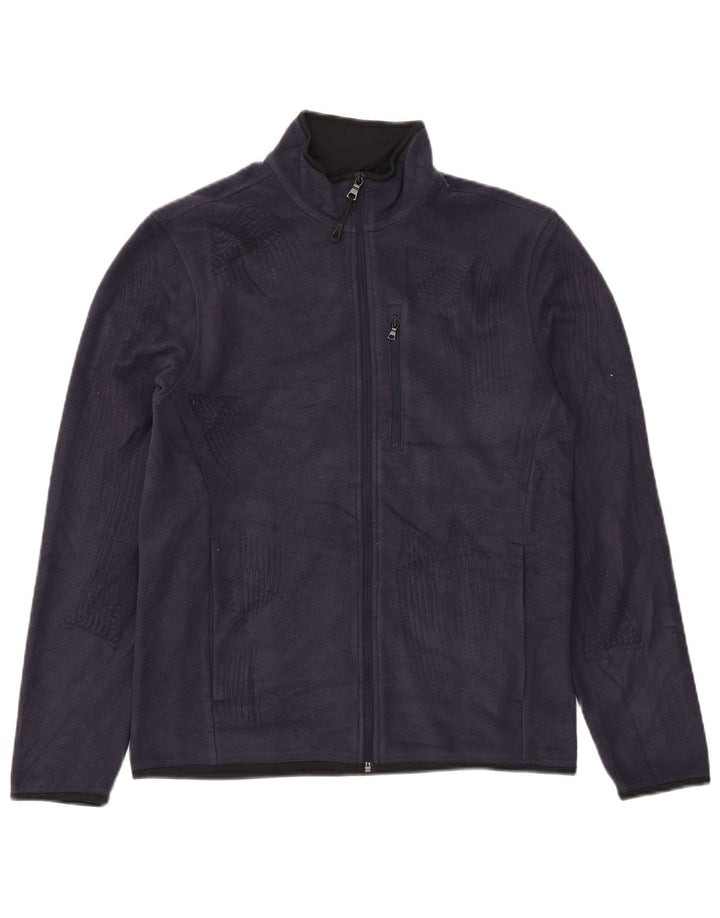 Marks & Spencer Fleecejakke til mænd UK 36 Small Navy Blue