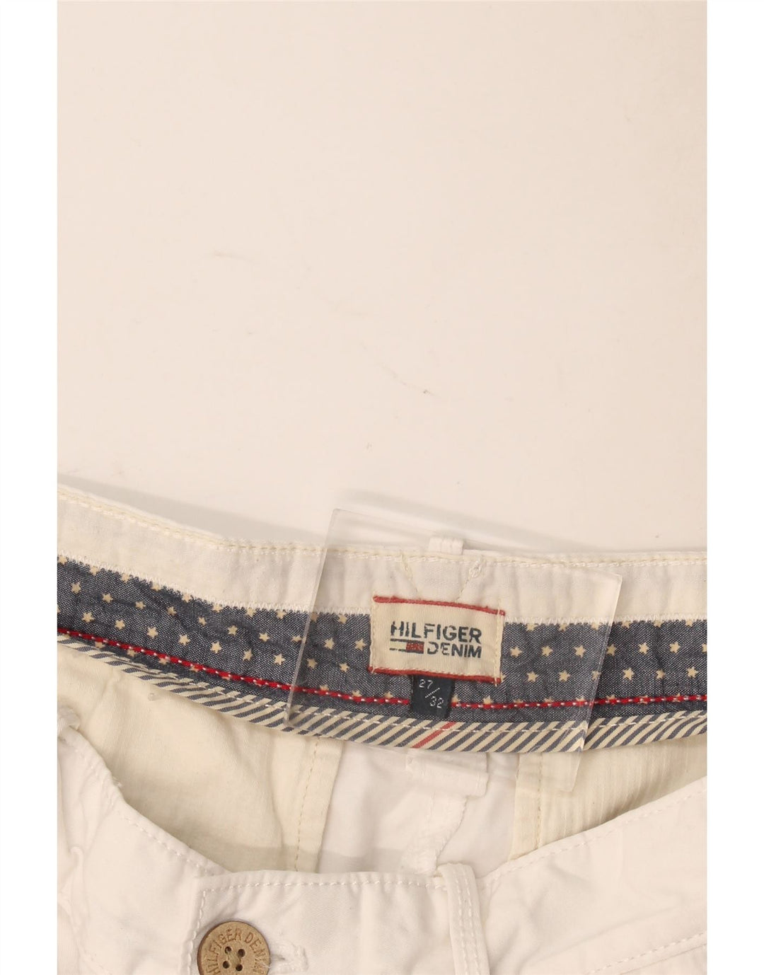Tommy Hilfiger Dame Slim Chino Bukser W27 L32 Hvid