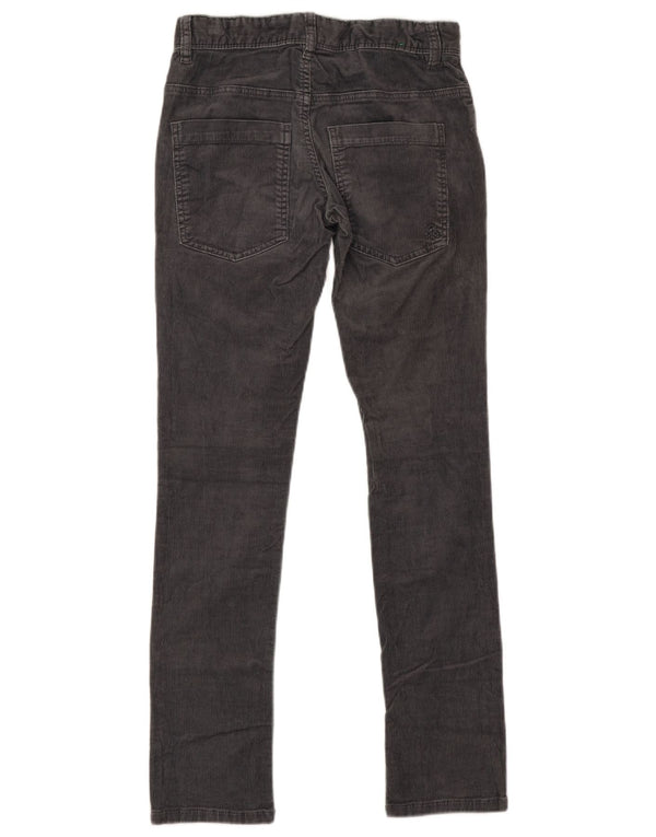 Benetton Girls Slim Corduroy Bukser 11-12 år 2XL W28 L29 Grå Bomuld