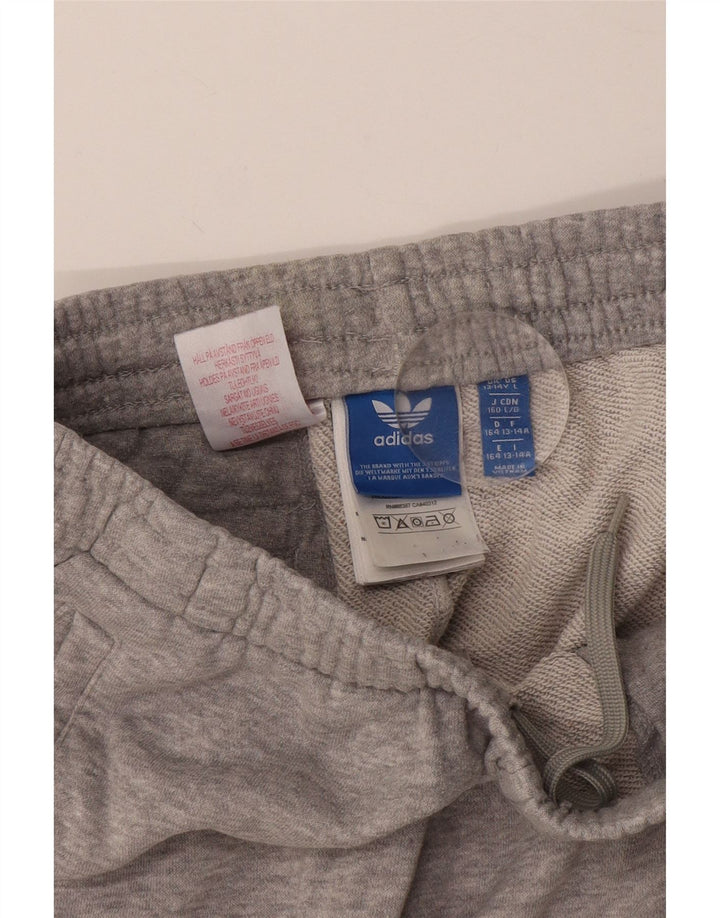 ADIDAS Træningsdragt til drenge Bukser Joggers 13-14 år Grå bomuld