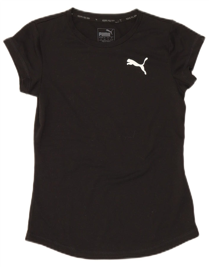 Puma Girls T-Shirt Top 11-12 År Sort Polyester