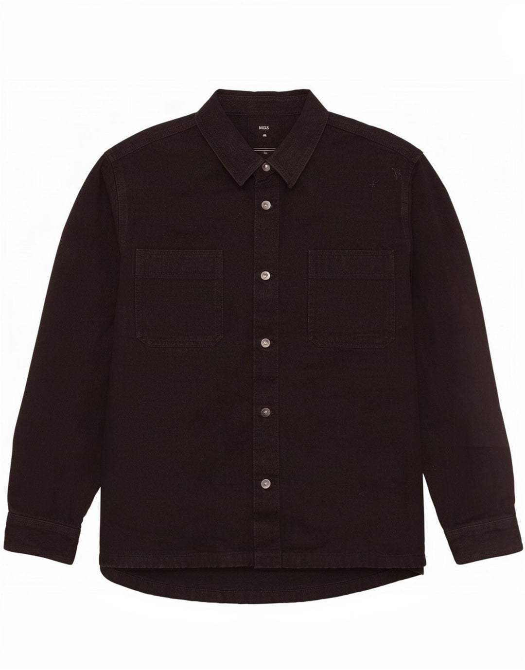 Marks & Spencer Herre denimskjorte 3XL sort bomuld