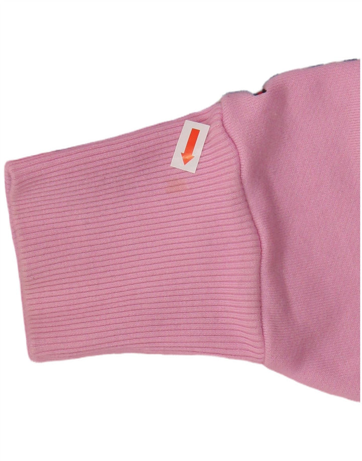 TOMMY HILFIGER Womens Oversized Sweatshirt Jumper UK 14 Medium Pink