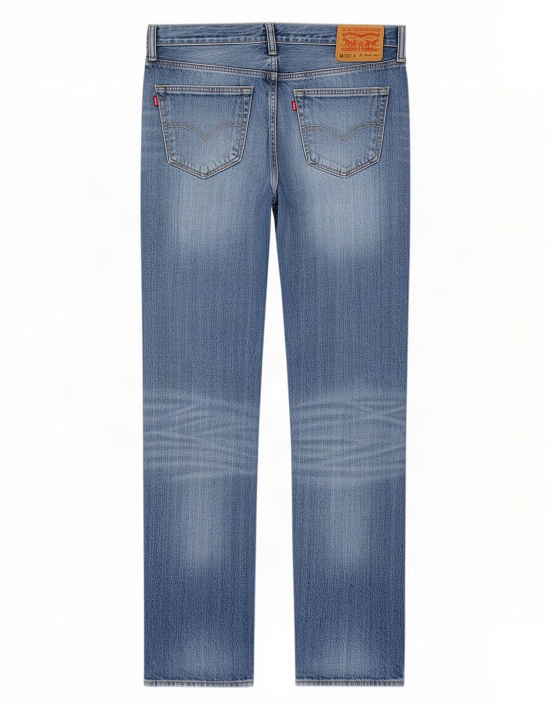 Levi's Dame 501 Straight Jeans W33 L38 Blå Bomuld