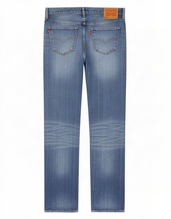 Levi's Dame 501 Straight Jeans W33 L38 Blå Bomuld
