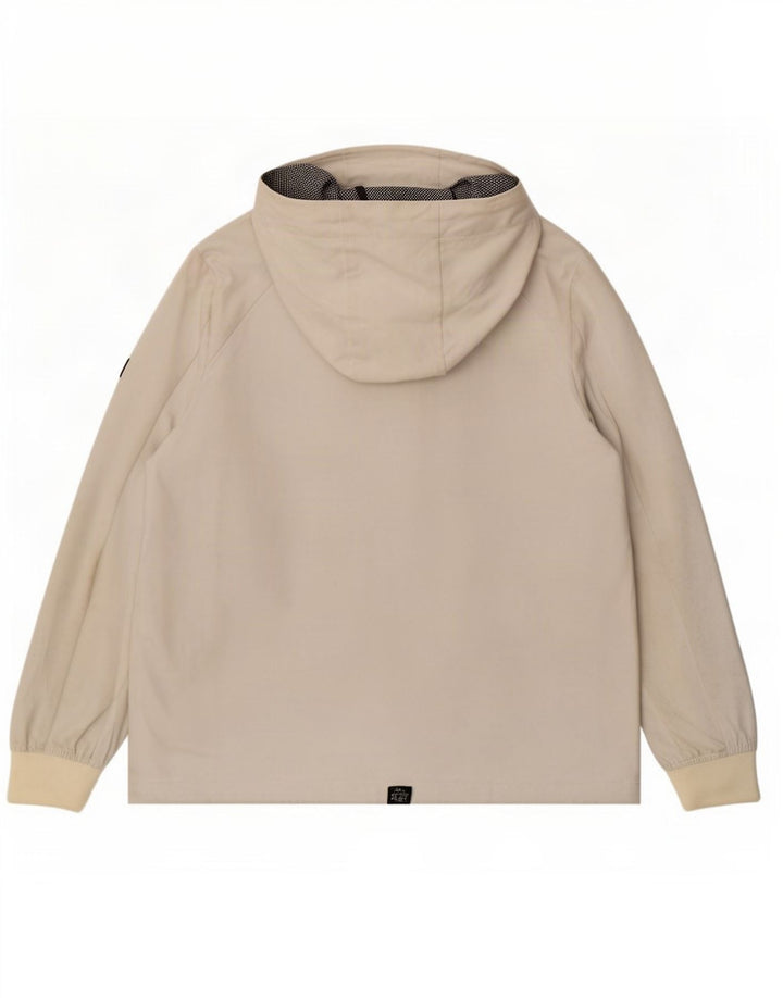 Superdry Regnjakke med hætte til kvinder UK 12 Medium White Polyester