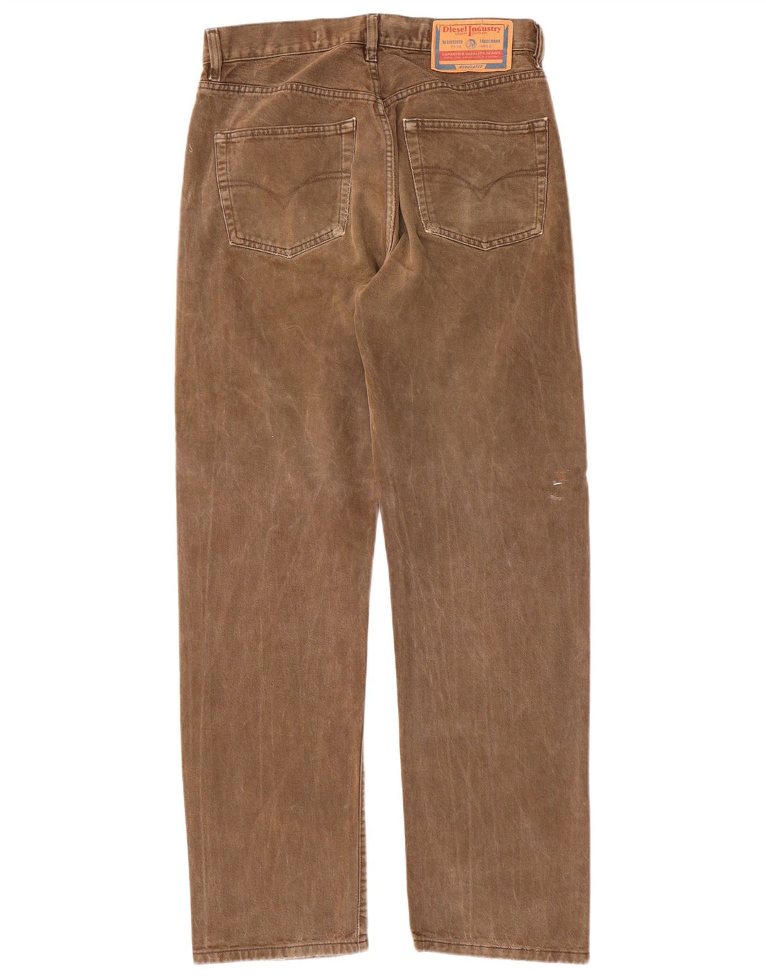 Diesel Straight Jeans til mænd W31 L32 Brun bomuld