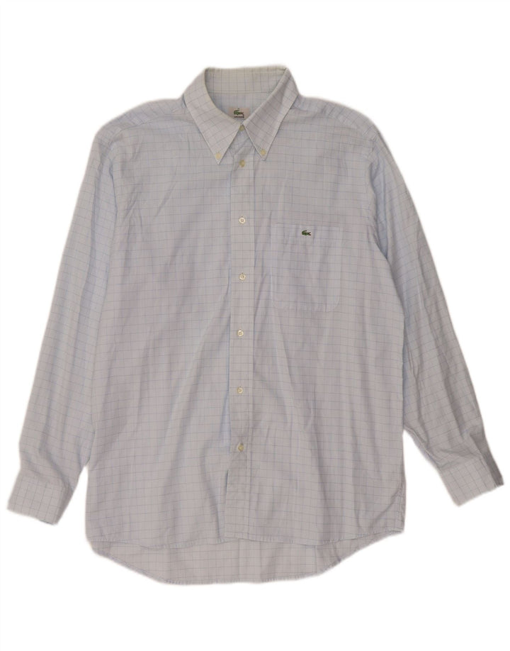 LACOSTE Herreskjorte str. 41 Stor blå ternet bomuld