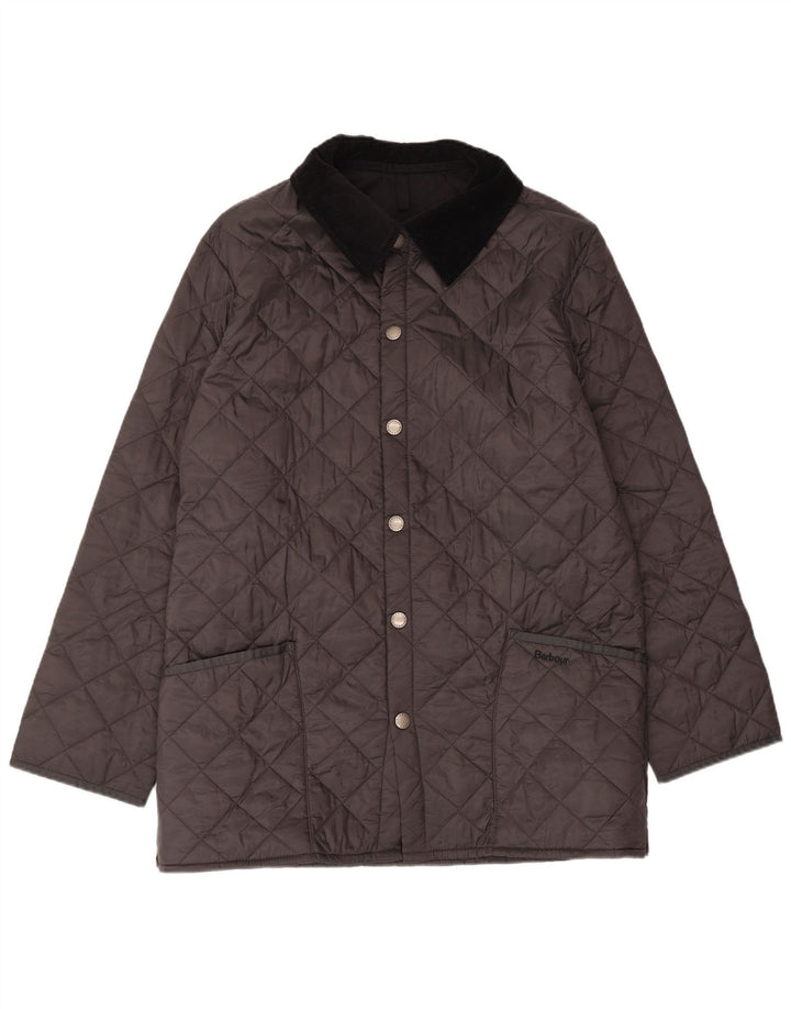 Barbour Herre Loose Fit Quiltet Jakke UK 36 Small Black Polyamide