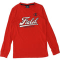 CHAMPION Boys Graphic Top Long Sleeve 9-10 Years Medium Red Cotton | Vintage Champion | Thrift | Second-Hand Champion | Used Clothing | Messina Hembry 