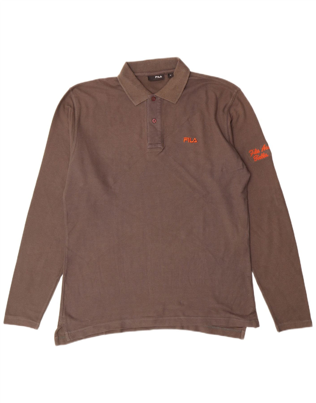 FILA Poloshirt til mænd Medium Grå Bomuld Klassisk