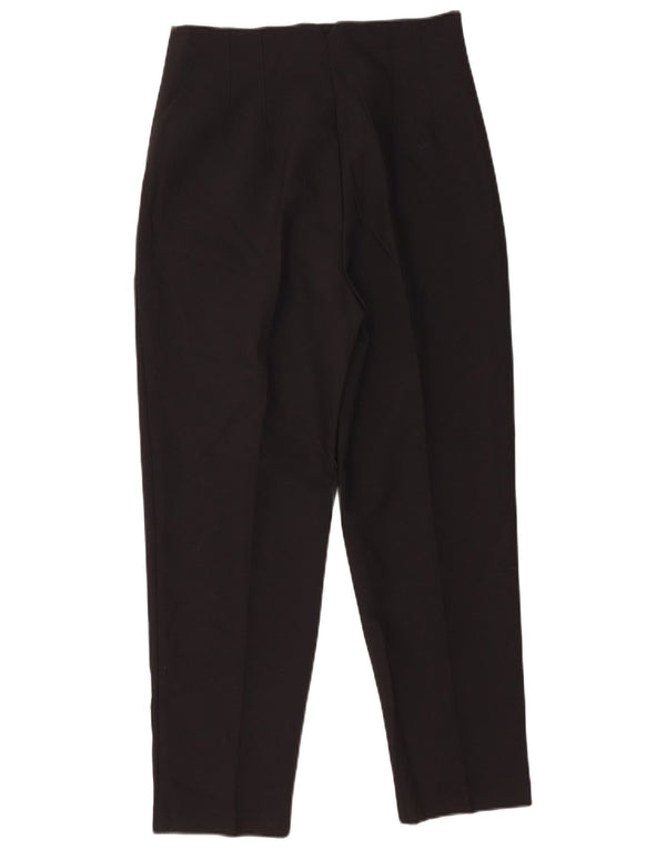 Zara Kvinder Højtaljet tilspidsede Casual Bukser Medium W28 L27 Sort
