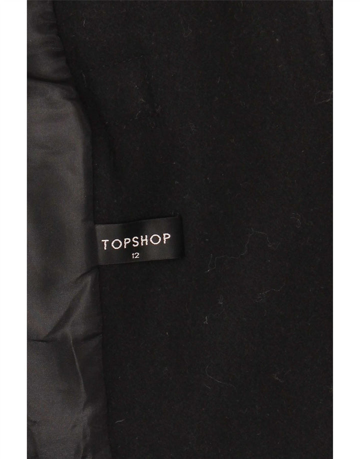 Topshop Dame Blazer Jacket UK 12 Medium Sort Uld