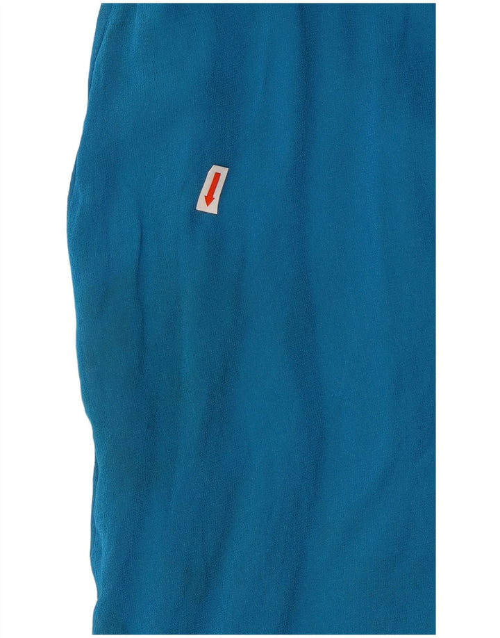 Stefanel Kvinders Oversized Off Shoulder A-Line Kjole US 8 Medium Blue