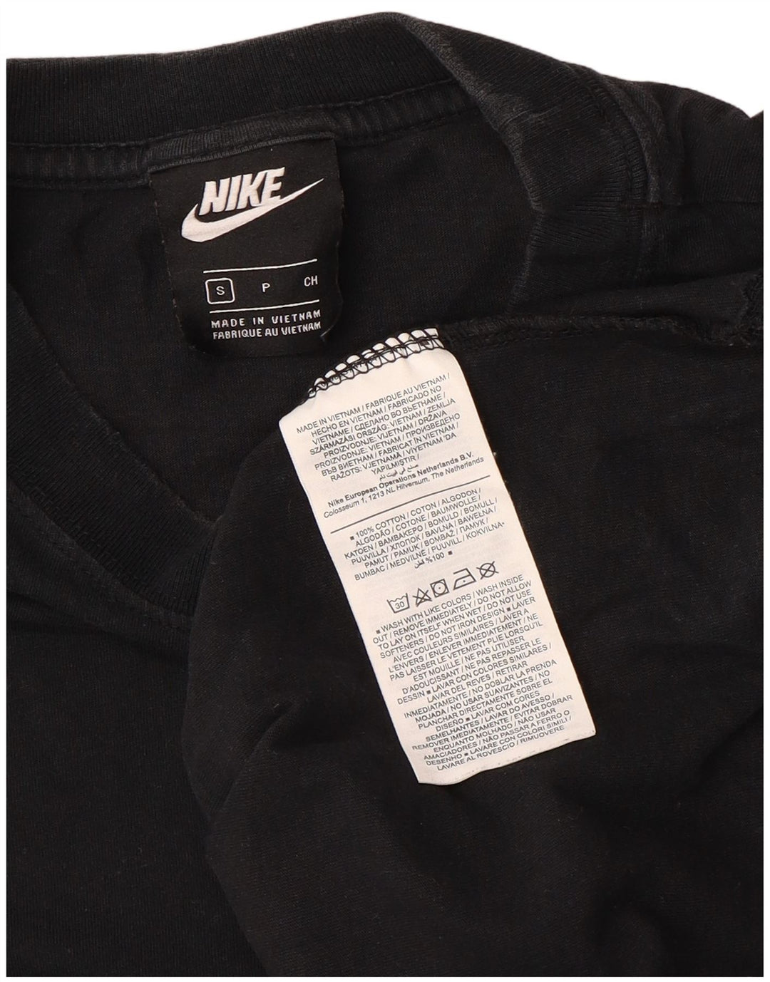 Nike herre T-shirt top lille sort bomuld