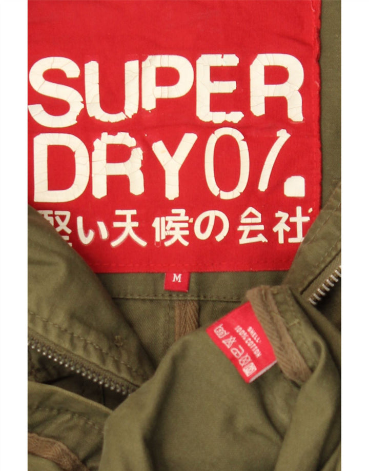 Superdry Herre Military Jacket UK 38 Medium Khaki Cotton