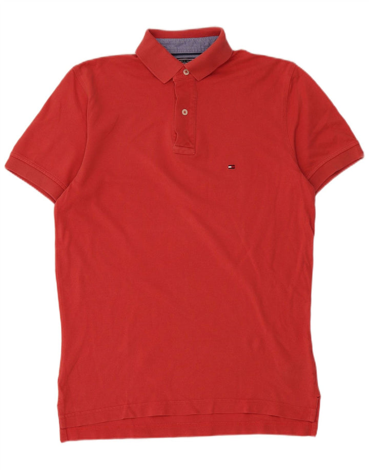 Tommy Hilfiger Herre Polo Shirt Lille Rød Bomuld