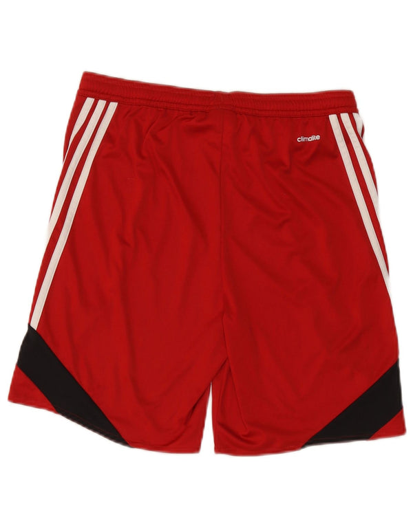 Adidas drenge Climalite Sportshorts 13-14 år XL Rød Colourblock Polyester