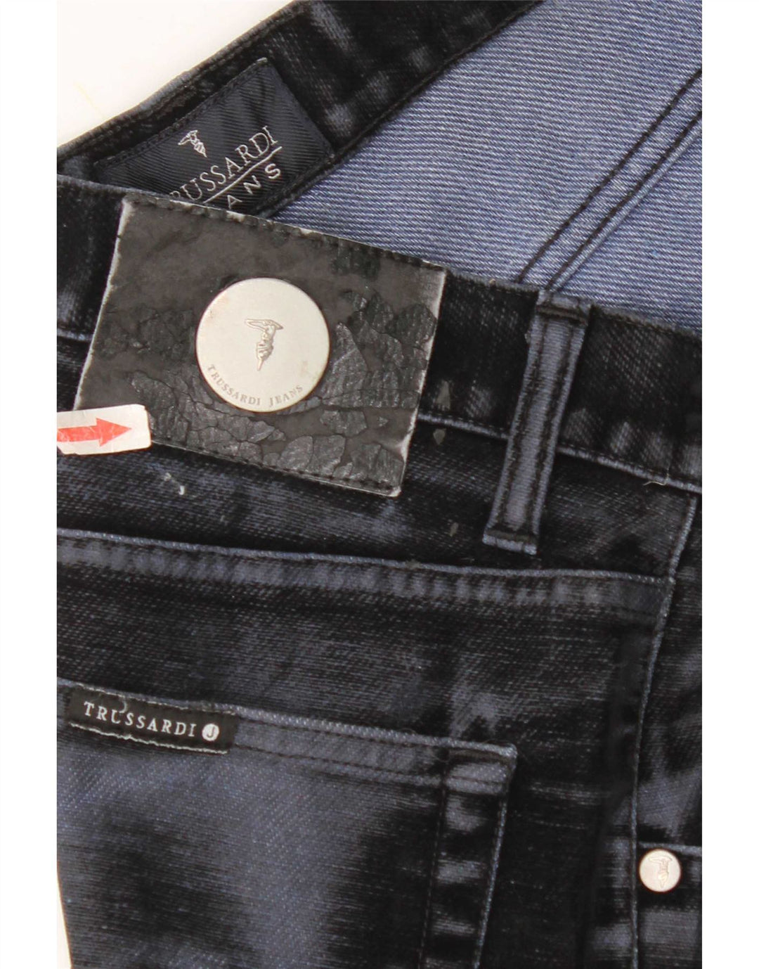 Trussardi Straight Jeans til mænd W30 L32 Marineblå bomuld