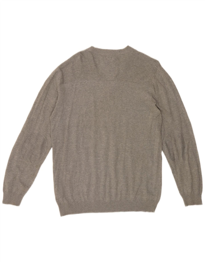 Jack & Jones Herre V-hals sweater XL Grå Bomuld