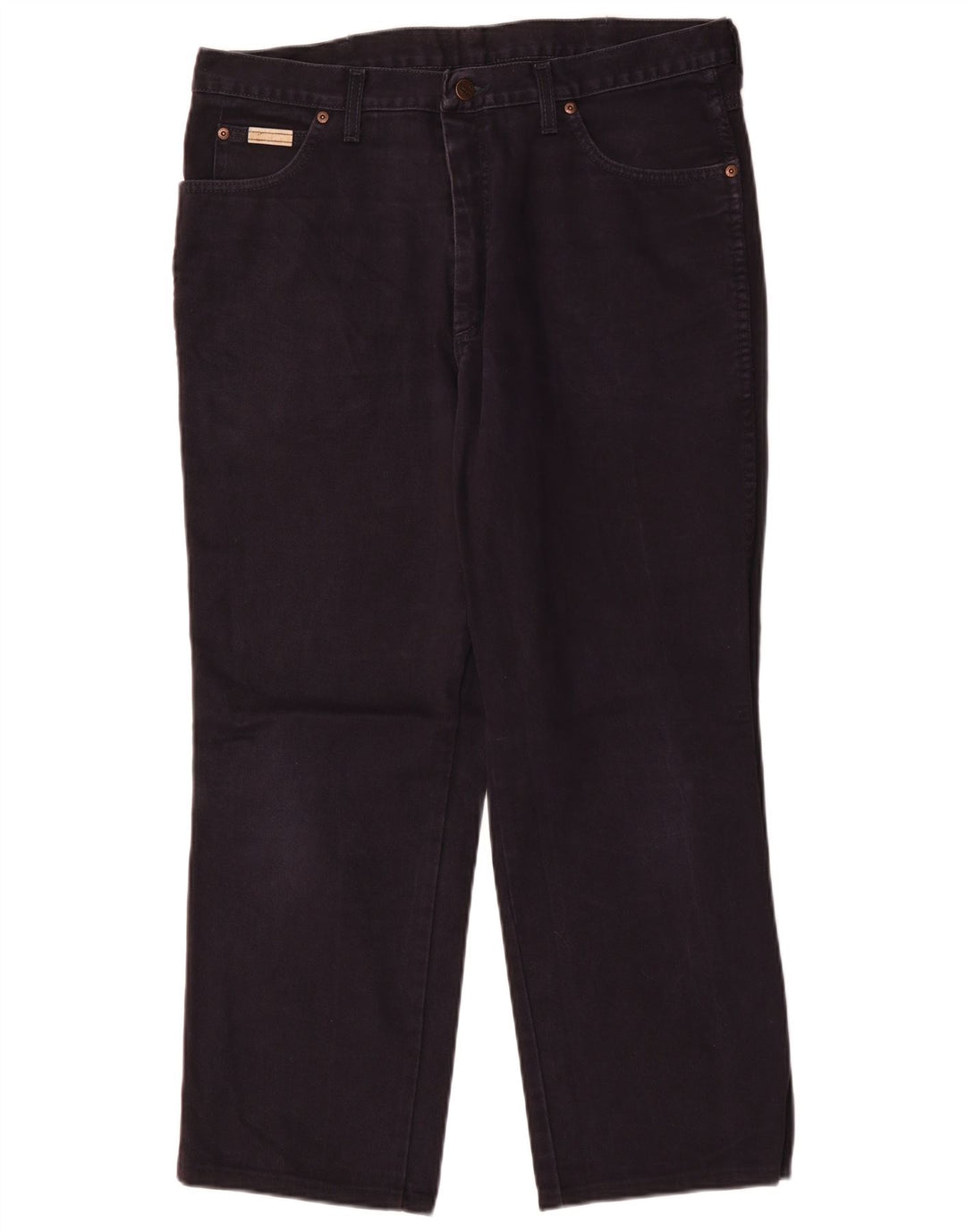 Wrangler Herre Ohio Straight Jeans W36 L28 Marineblå Bomuld