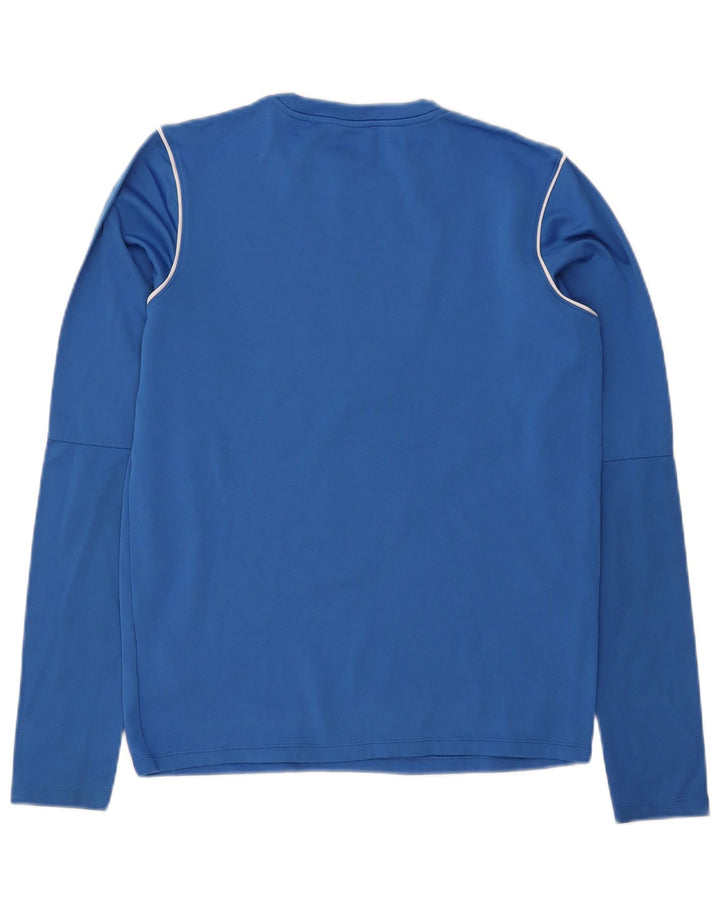 NIKE Herre Dri Fit Top Langærmet Lille Blå Polyester