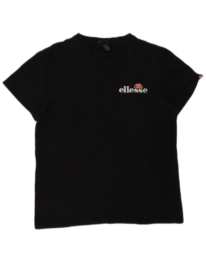 Ellesse Womens Oversized T-Shirt Top UK 10 Small Black