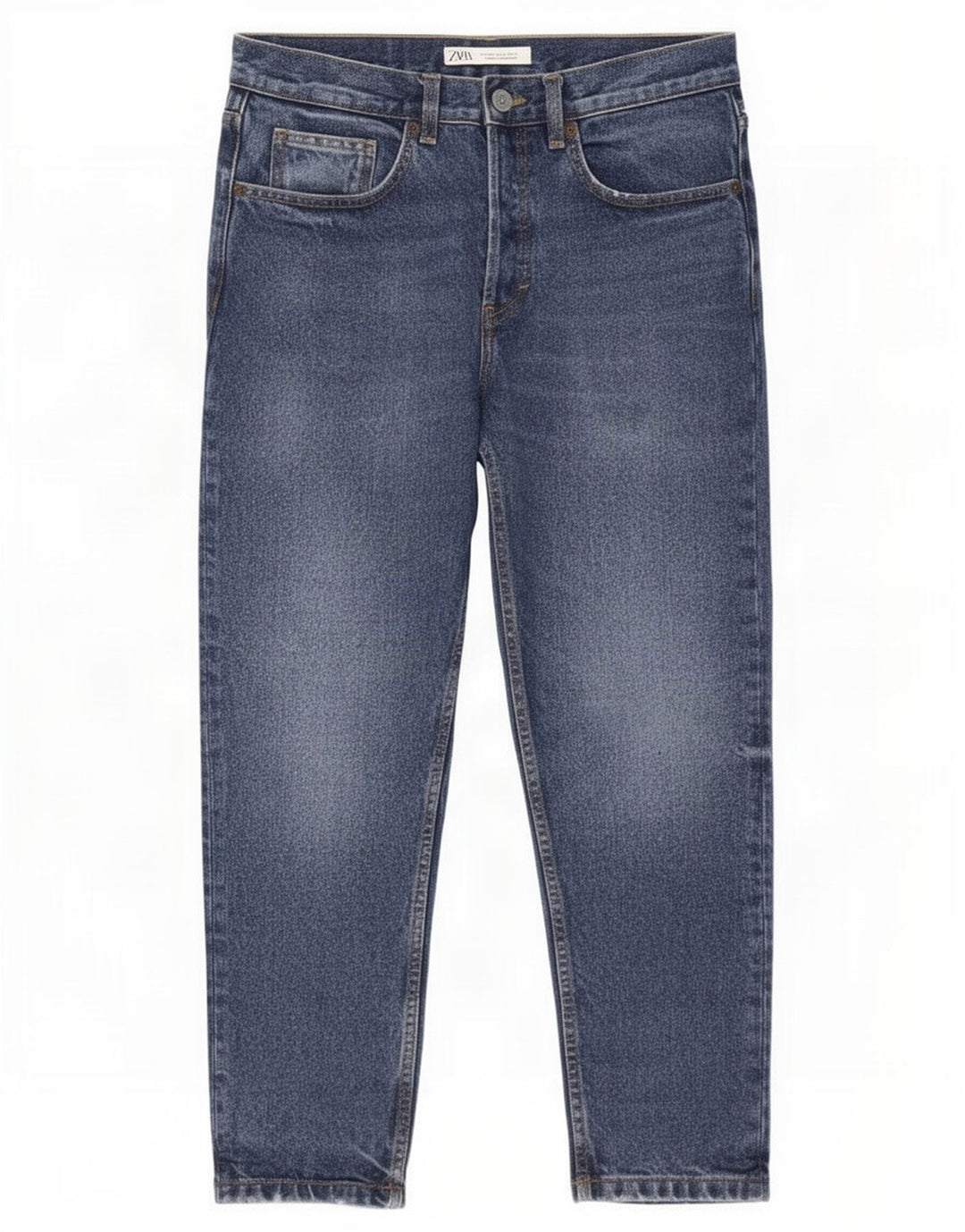 Zara Herre Cropped Jeans EU 40 Medium W31 L25 Blå