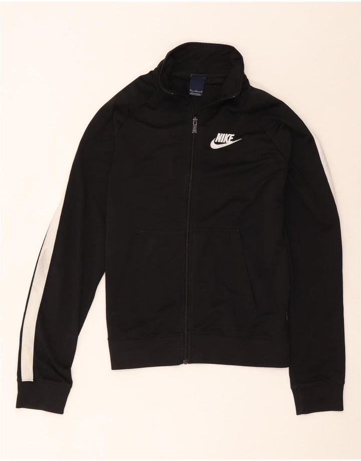 Nike træningsdragt topjakke til kvinder UK 14 Medium Sort Colourblock Polyester