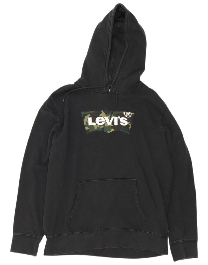 Levi's Grafisk hættetrøje til mænd XL sort bomuld