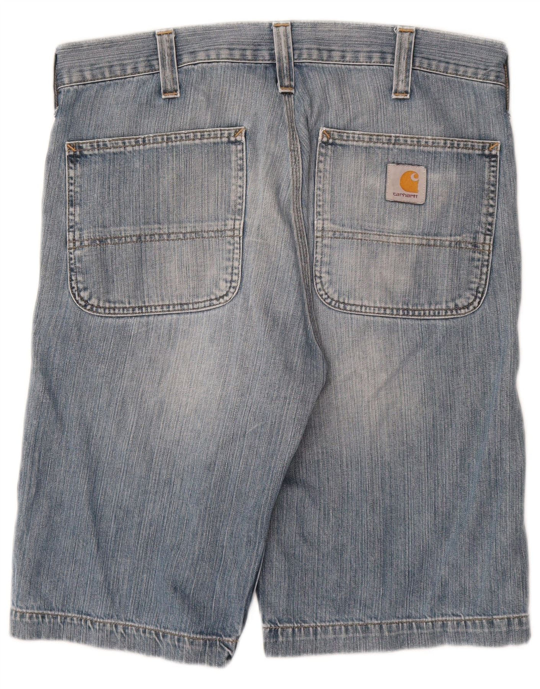 CARHARTT Herre Bermuda Denim Shorts W30 Medium Blue Bomuld