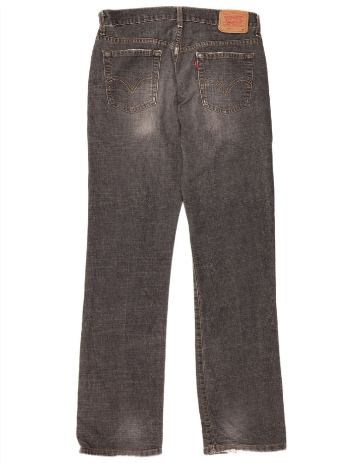 Levi's Womens 505 Distressed Straight Jeans US 6 Medium W30 L32 Grå