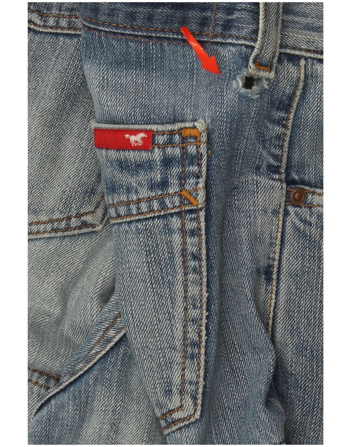 MUSTANG Herre Arbejdstøj Straight Jeans W33 L34 Blå Bomuld