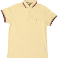 Tommy Hilfiger Herre Slim Fit Polo Shirt Medium Gul Bomuld