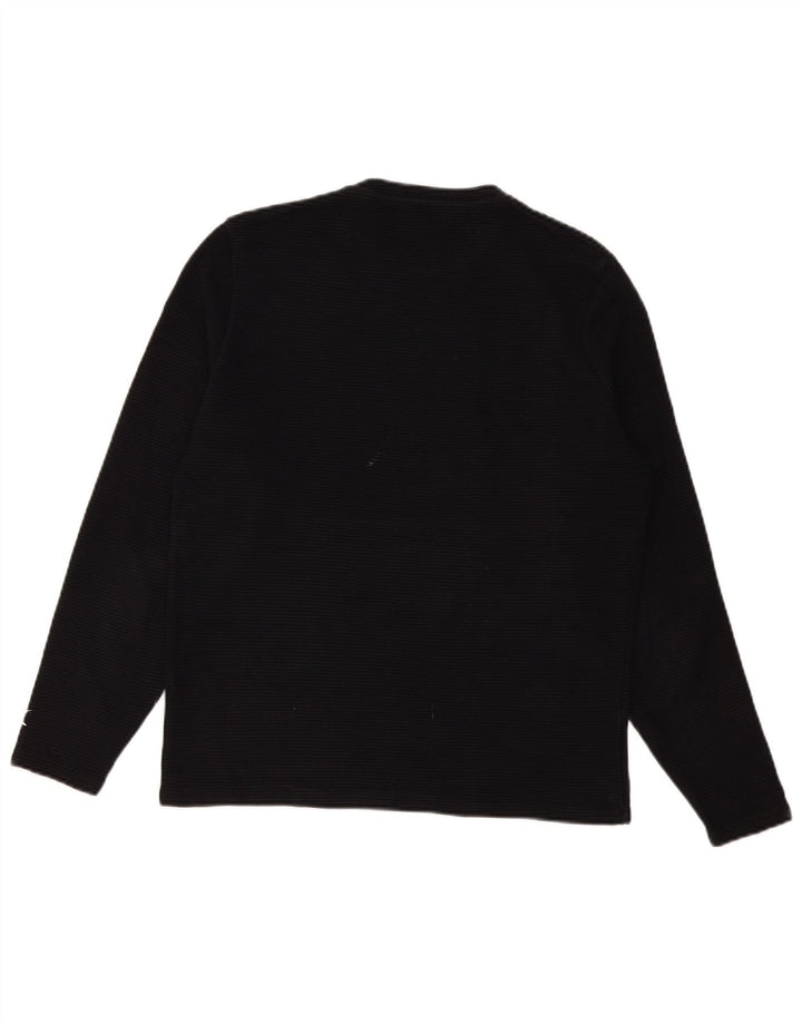 Zara Herre Top Langærmet Medium Sort Stribet