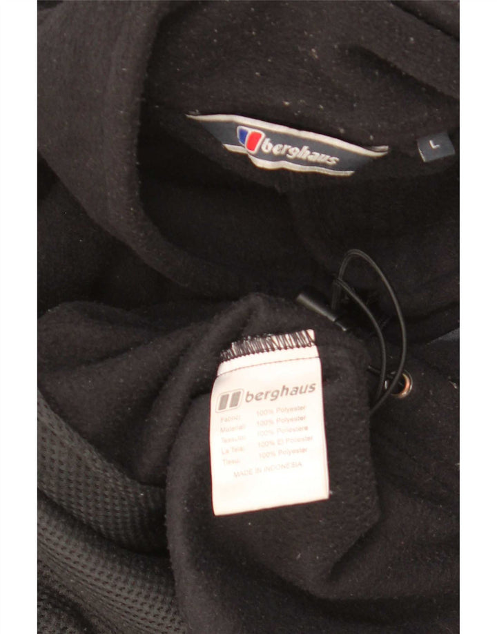 Berghaus Herre Liner Fleece Jakke UK 40 Stor Sort Polyester