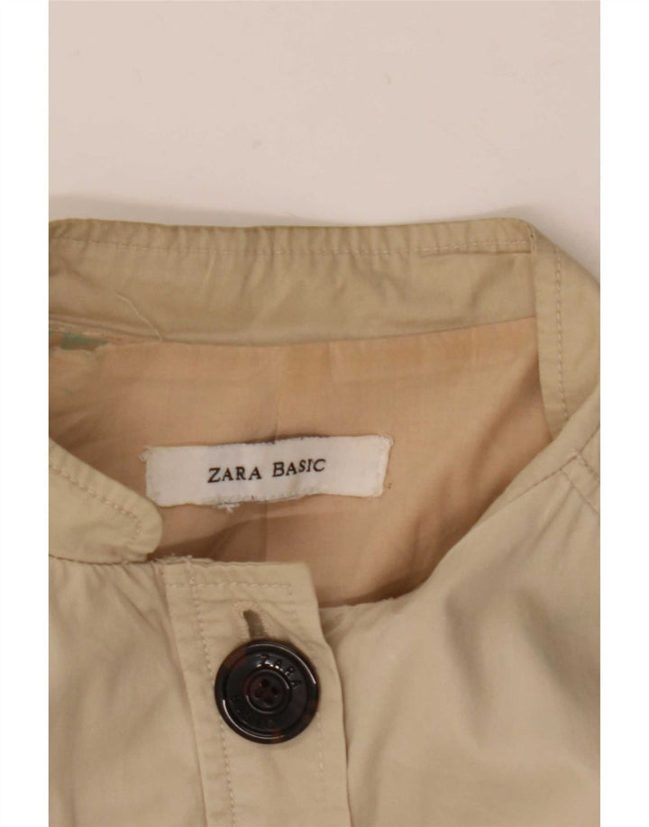 Zara Womens Utility Jacket UK 14 Medium Beige