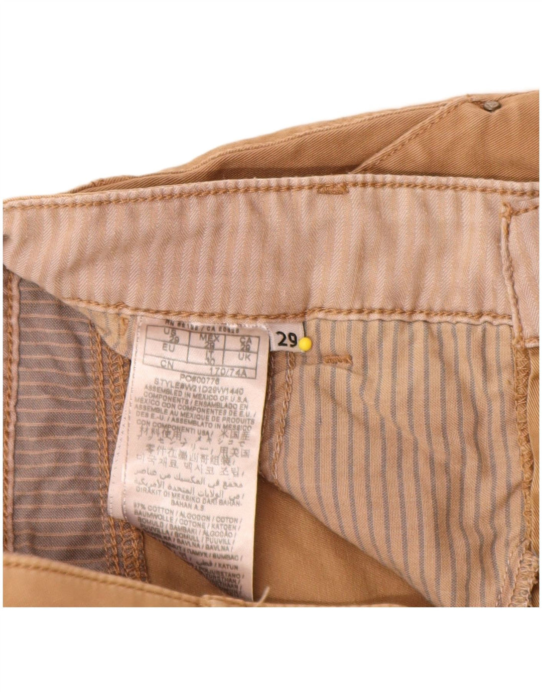 Guess Mini-nederdel til kvinder W29 Medium Beige Bomuld