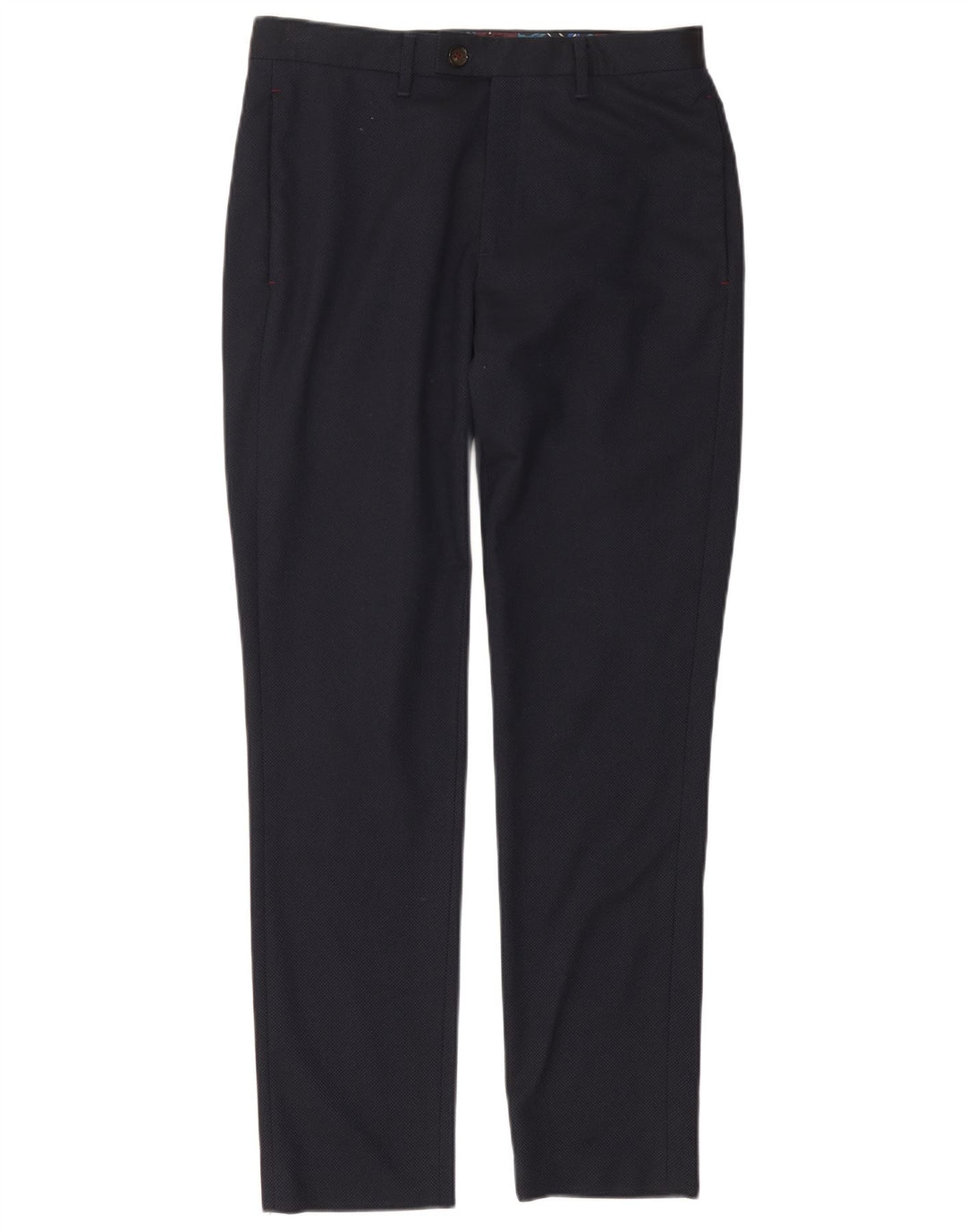 TED BAKER Herre Slim Fit Suit Bukser W30 L30 Marineblå