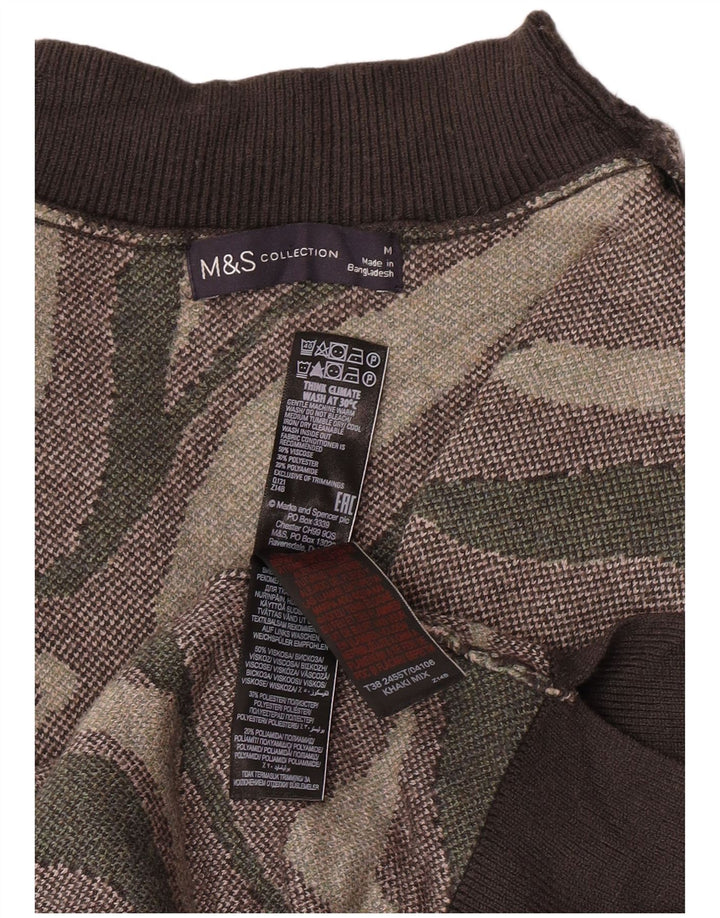 Marks & Spencer Dame Turtle Neck Jumper Sweater UK 14 Medium Khaki
