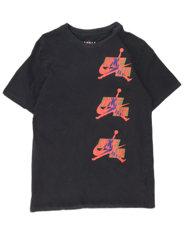 Jordan Herre Standard Fit Grafisk T-Shirt Top Lille Sort Bomuld