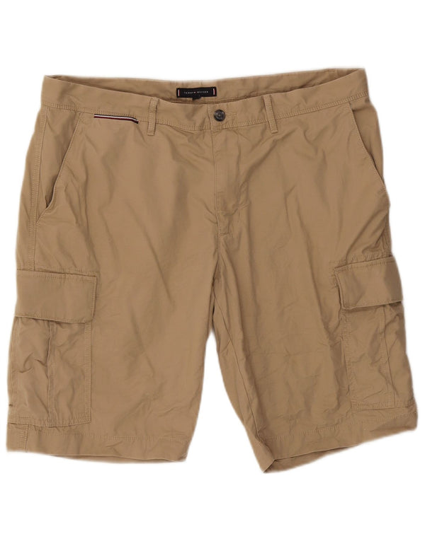 TOMMY HILFIGER Herre Cargo Shorts W38 XL Beige Bomuld