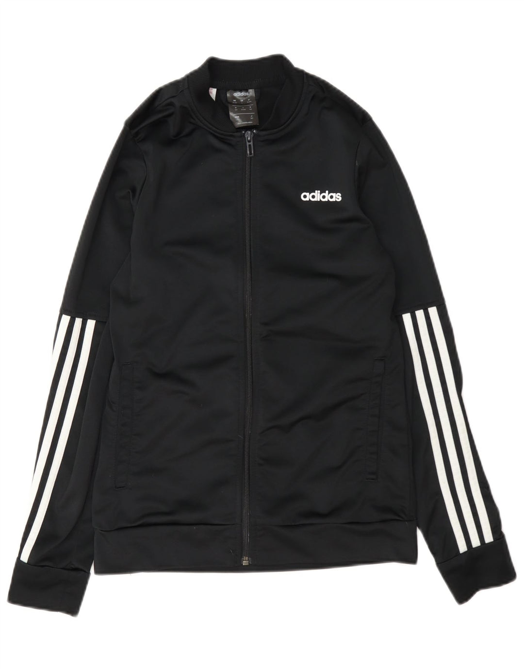 Adidas Drenge Træningsdragt Topjakke 13-14 År Sort Polyester