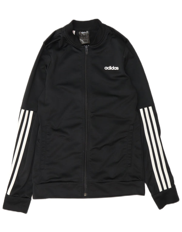 Adidas Drenge Træningsdragt Topjakke 13-14 År Sort Polyester
